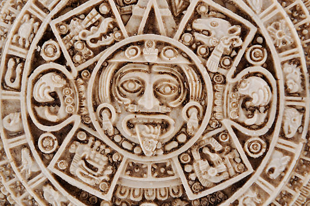 istock Aztec calendar, Stone of the sun, Mexico 183763671