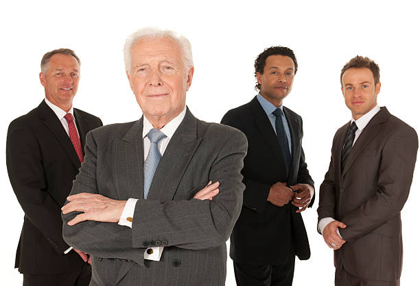 istock Senior Businessman with Team 183763781