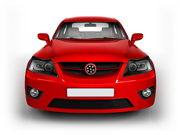 istock Car in studio - isolated on white with clipping path 183764037