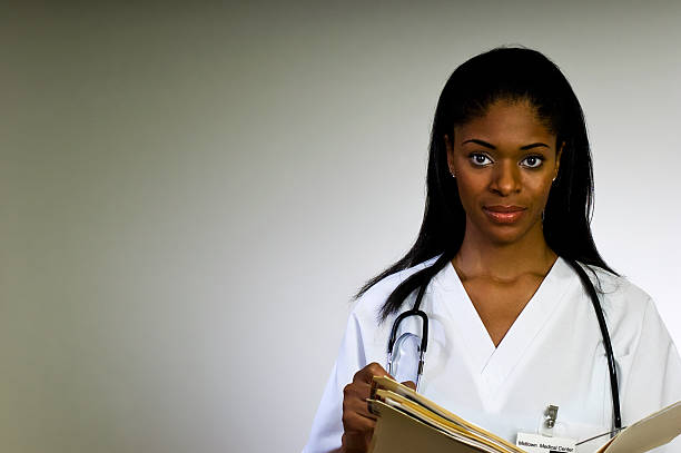 istock Young Black Female Doctor 183764226
