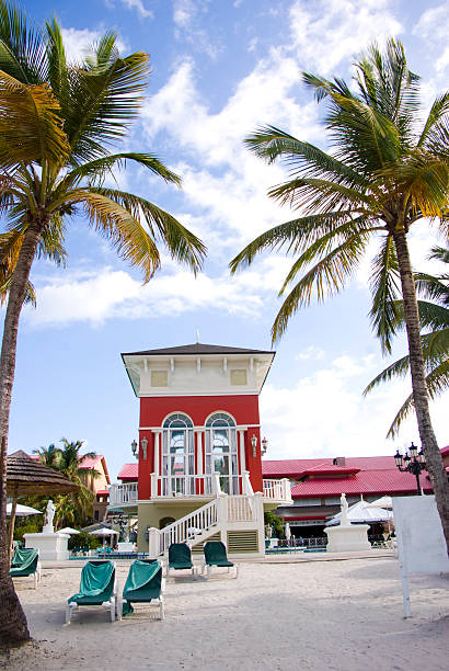 istock Caribbean beach luxury five star hotel 183764474
