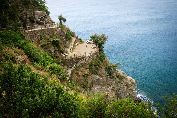 istock Coastline along Cinque Terra, Italy 183764921