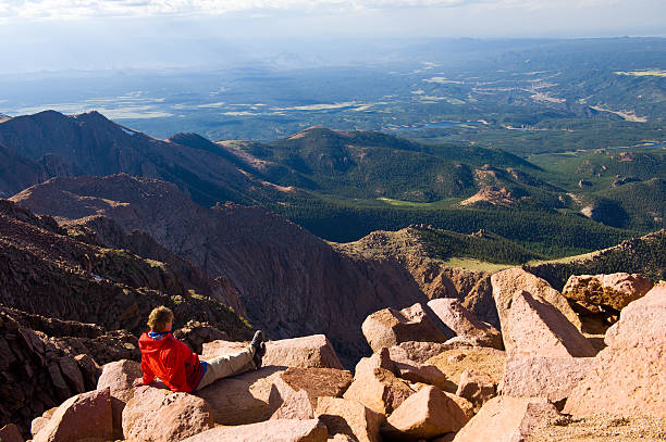 istock Vista Scenic View from Pikes Peak Summit Colorado 183765366