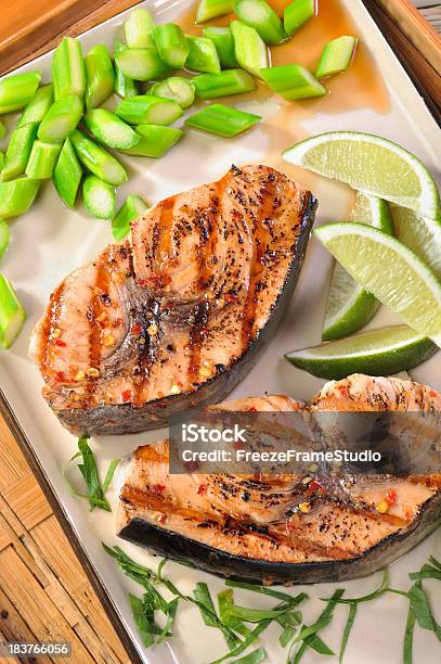 Grilled Swordfish Steaks Stock Photo - Download Image Now - Swordfish, Grilled, Color Image