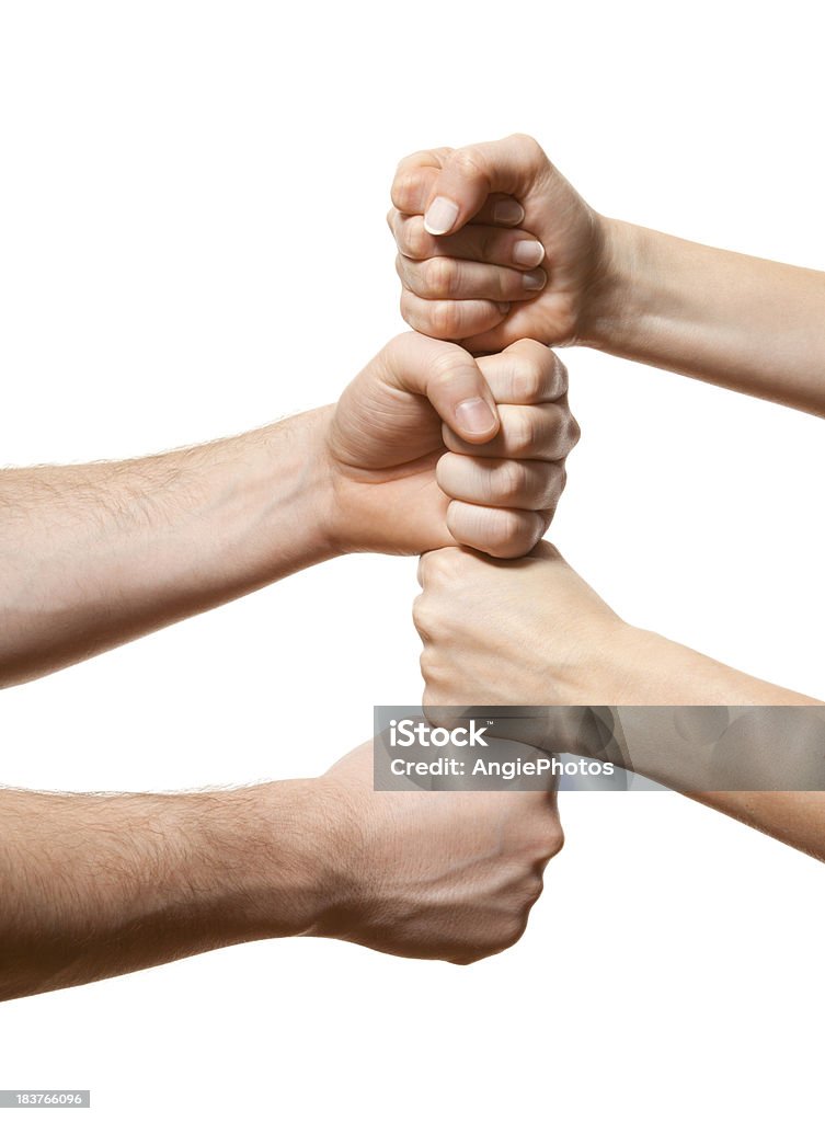 Le mani formando team - Foto stock royalty-free di Adulto