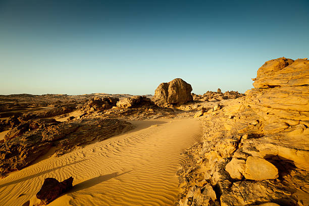 istock Desert evening landscape in Libyan Sahara 183766235