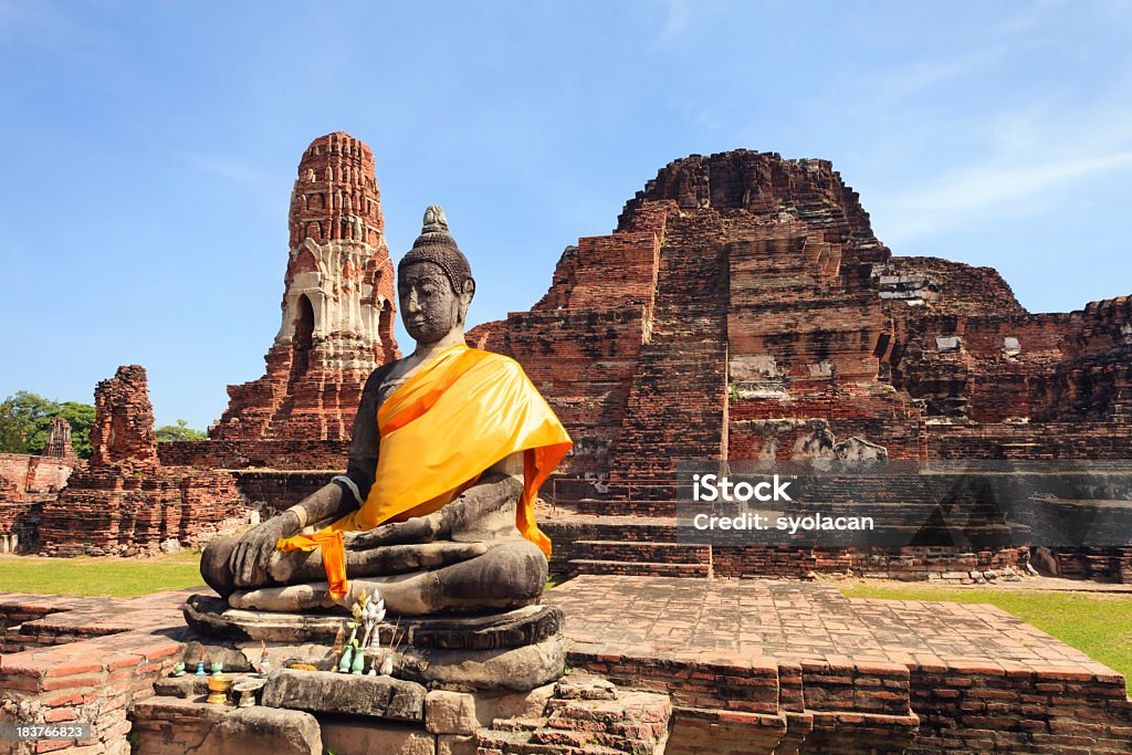 Ayutthaya, Wat Phra Mahathat - Zbiór zdjęć royalty-free (Ayuthaya)