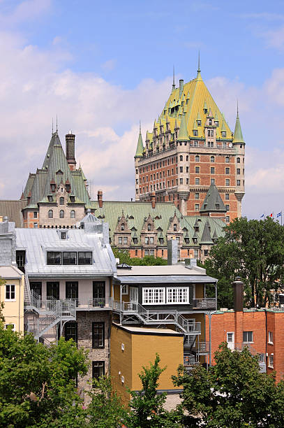 istock Tower of the hotel Chateau Frontenac 183767068