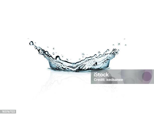 Watersplash Isolato Su Sfondo Bianco - Fotografie stock e altre immagini di Acqua - Acqua, Schizzare, Spruzzo