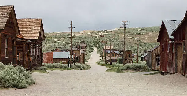 "Bodie,California, one of oldest and largest ghost towns still standing."
