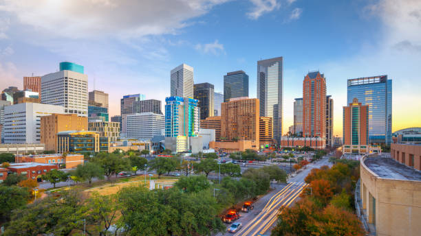 istock Houston, Texas, USA Downtown Park and Skyline 1837672573