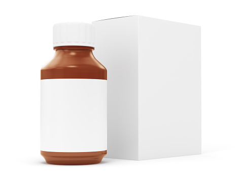Generic pill bottle and box.