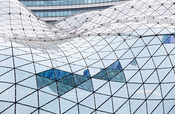 istock Glass roof. Modern building. 183768039