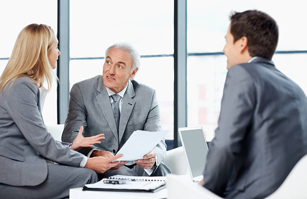 istock Businesswoman presenting her ideas in a meeting 183768265