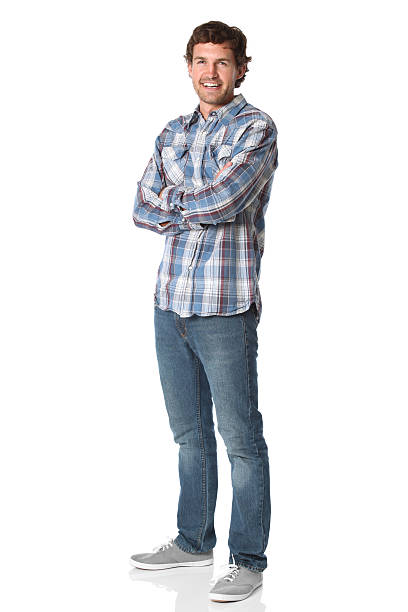 istock Man standing with arms crossed 183768589
