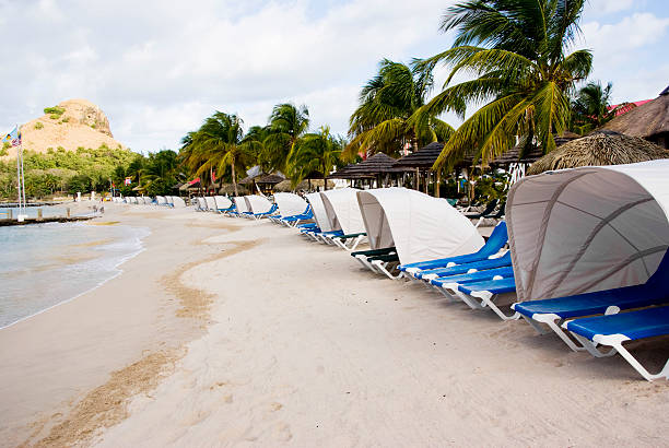 istock sun sea and sand; beach resort in paradise 183768726