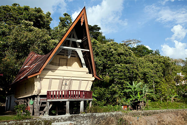 istock lake toba batak house 183769072