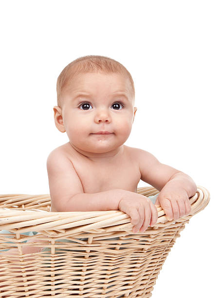 istock Baby In a Laundry Basket 183769674