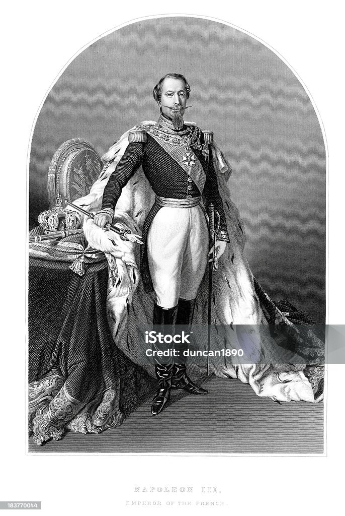 Napoleão III - Ilustração de Napoleão III royalty-free