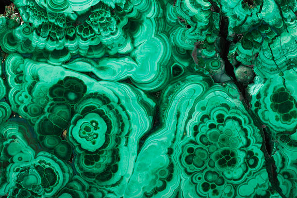 malachite gros plan de la texture - malachite photos et images de collection