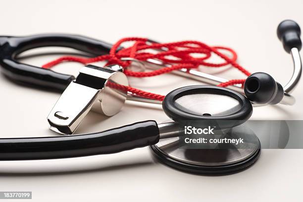 Sports Medicine Concept Stock Photo - Download Image Now - Stethoscope, Whistle, Beauty