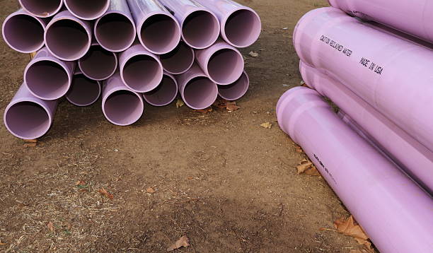 istock Recycled Water Pipes on Ground 183770818