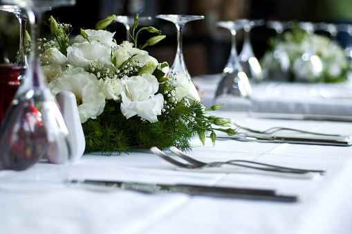 Wedding Reception table setting