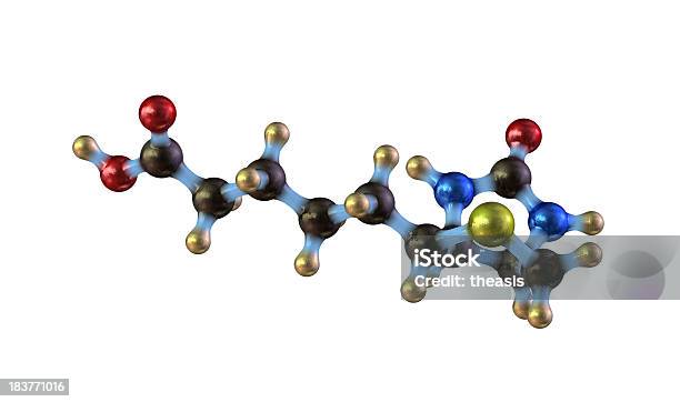 Biotinvitamin B7 Stockfoto und mehr Bilder von Atom - Atom, Chemie, Digital generiert