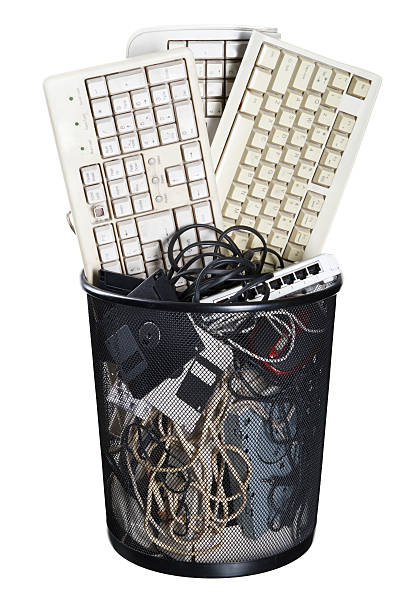 used hardware in the bin stock photo