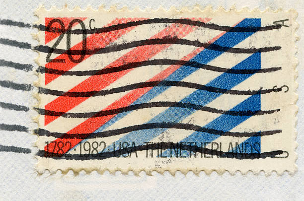 istock Abstract USA Flag Postage Stamp 183771678