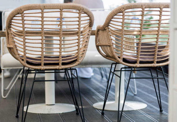 istock restaurant with wicker furniture 1837722108