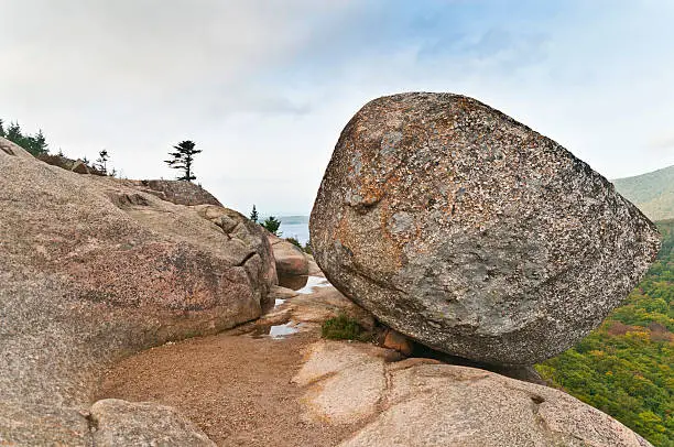 Photo of Bubble Rock at Acadia Natl Park