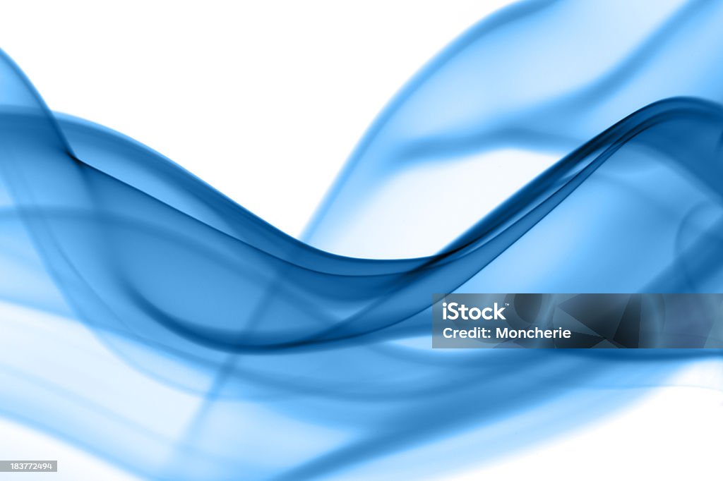 Дыма волны абстрактный в синей зоне - Стоковые фото Синий роялти-фри