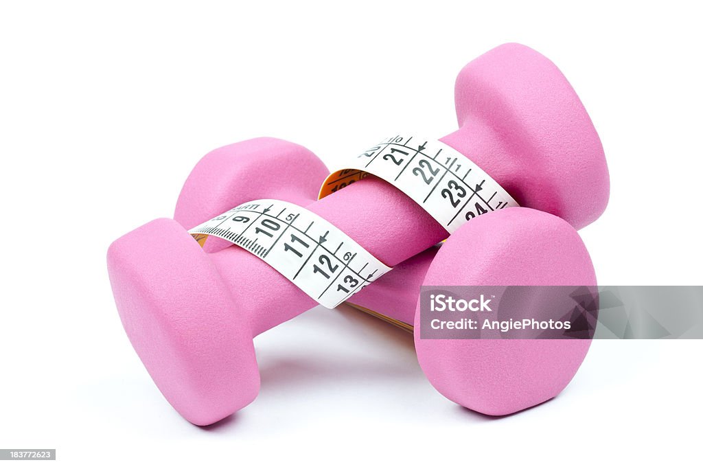 Dumbbell weights Color Image Stock Photo