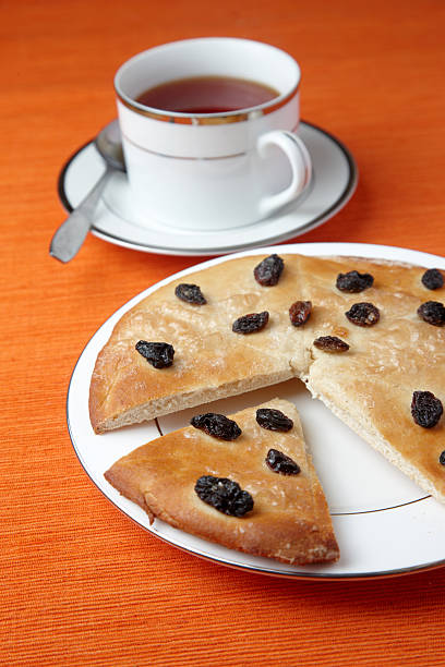 istock Risen Biscuit dough made into sweet pizza 183772863