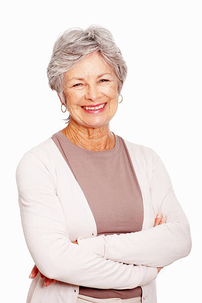 istock Senior woman with arms folded 183772932