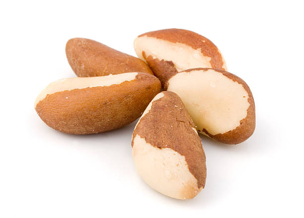 Brazil nuts stock photo