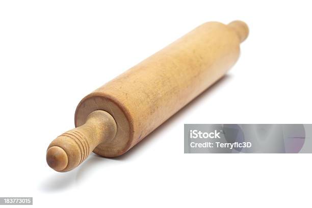 Vintage Rolling Pin Stock Photo - Download Image Now - Rolling Pin, Baking, Cut Out