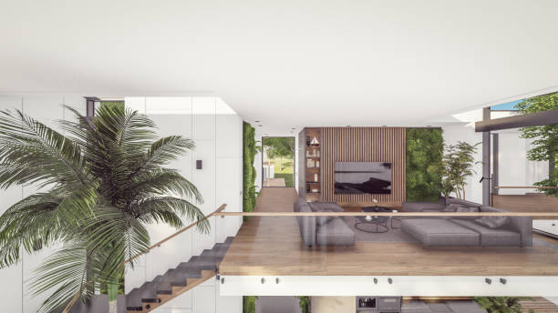 istock 3d rendering of expensive cozy interior with green walls in night 1837734520