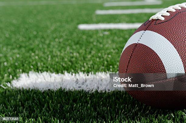 American Football Stock Photo - Download Image Now - American Football Field, American Football - Ball, American Football - Sport