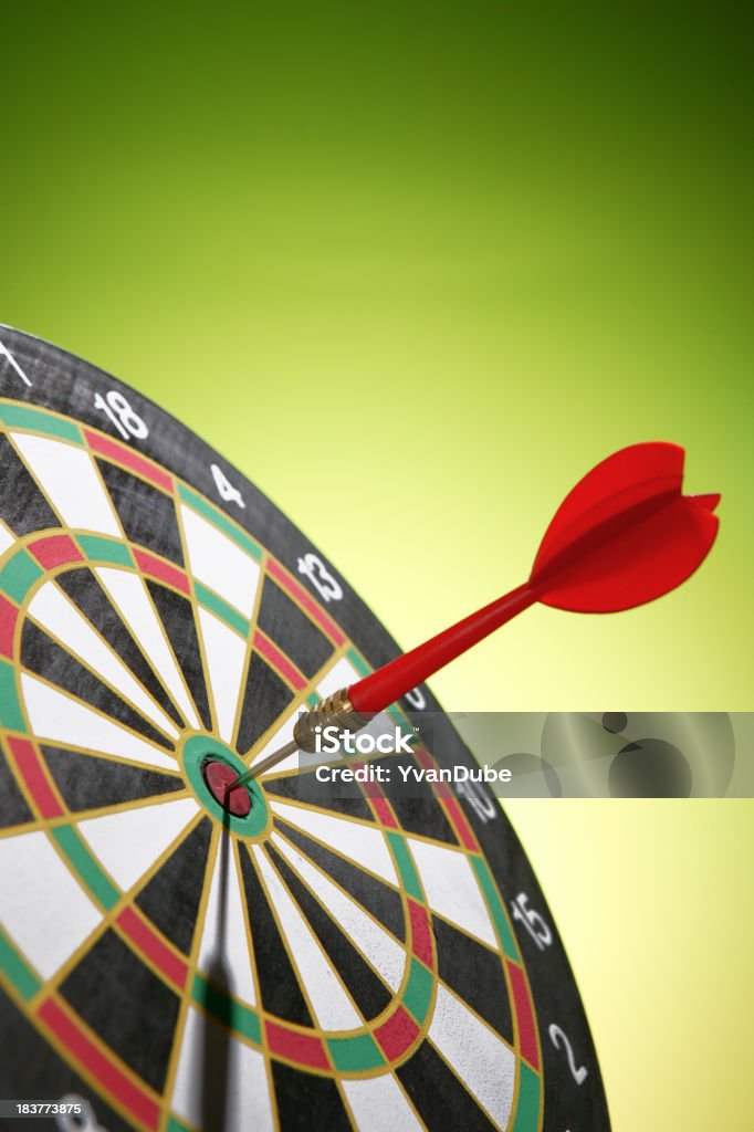 dart in bulls-eye Dartscheibe - Lizenzfrei Zielscheibe Stock-Foto