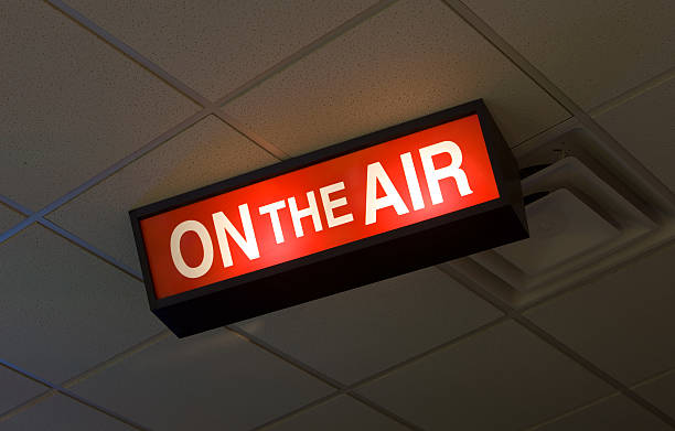 istock Ceiling Mounted Illuminated On the Air Sign 183774164