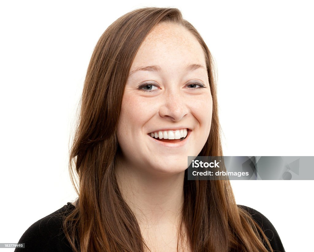Feliz sorridente Mulher jovem Retrato de Face Retrato - Royalty-free 20-29 Anos Foto de stock