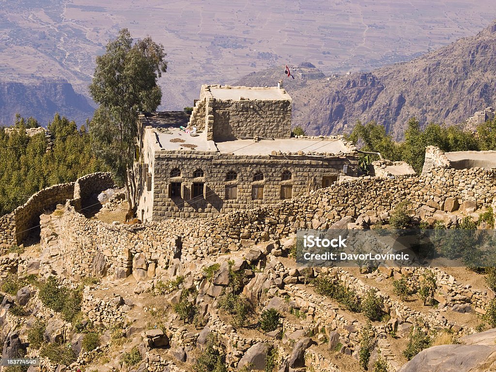 Casas nos campos - Foto de stock de Agricultura royalty-free