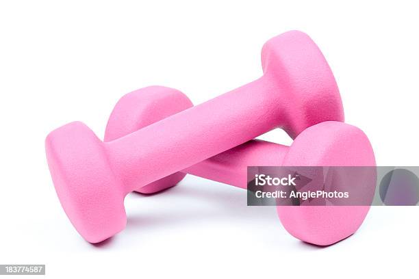 Dumbbell Weights Stock Photo - Download Image Now - Dumbbell, Pink Color, Weights