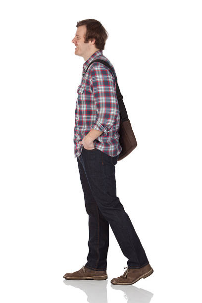 istock Profile of a man walking 183774757