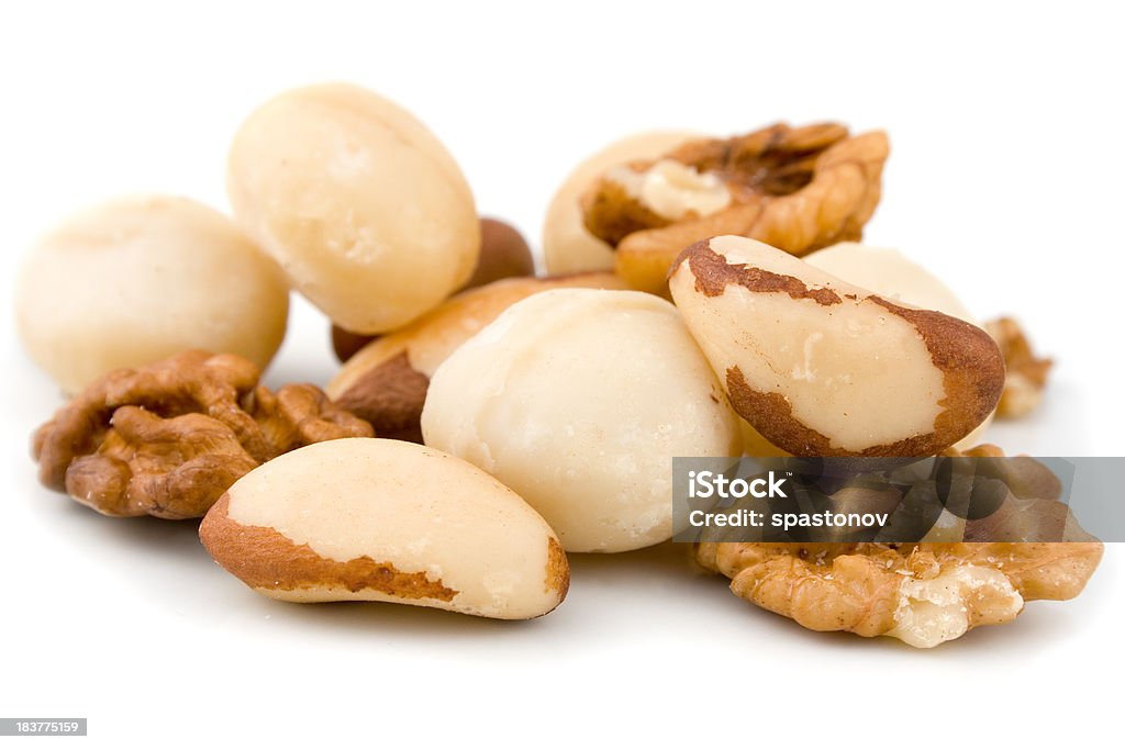 Noix de Macadamia et wallnut, Brésil - Photo de Aliment cru libre de droits