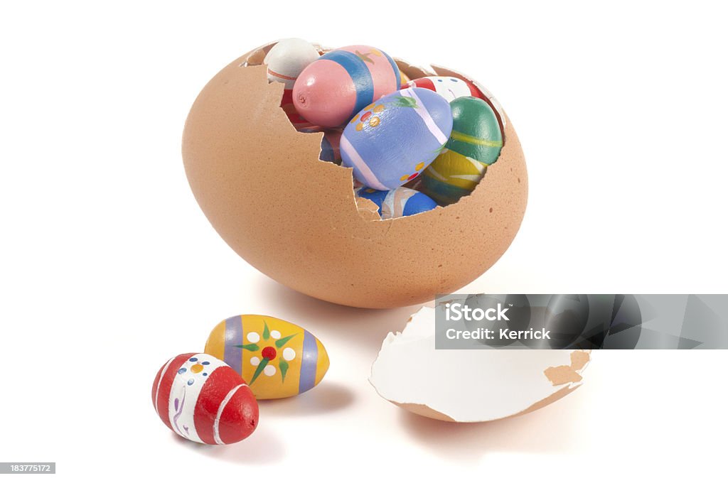 Ei mit Kleinen für Ostern Eier in - Lizenzfrei Dekoration Stock-Foto