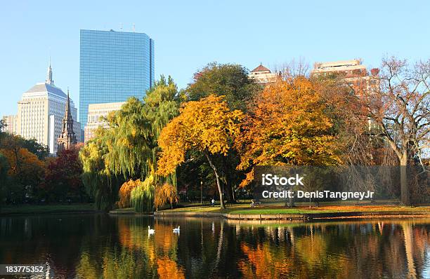 Foto de Outono Em Boston e mais fotos de stock de Arranha-céu - Arranha-céu, Baía de Back, Boston - Massachusetts
