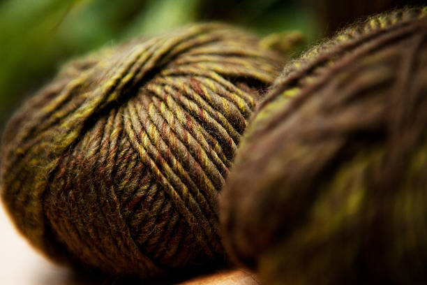 istock Olive Green Merino Wool Yarn 183775464